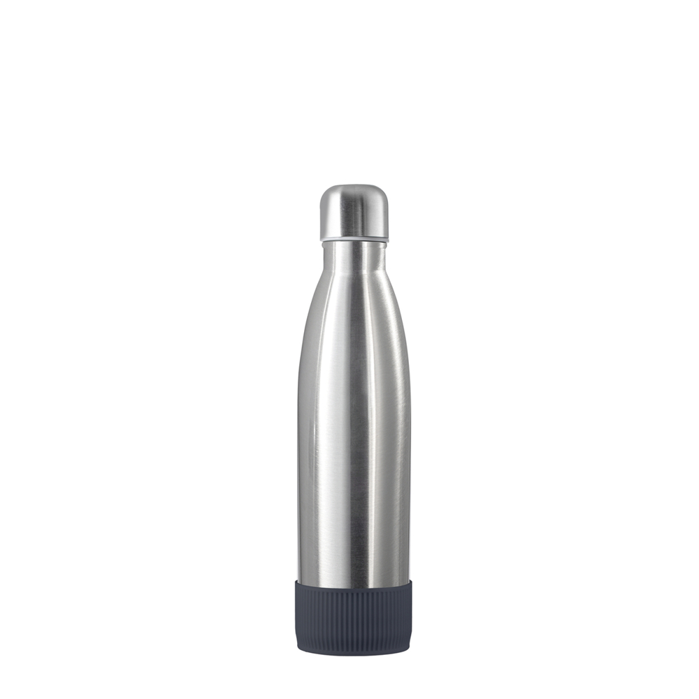 Thermotrinkflasche RETUMBLER-NIZZA - silber, dunkelgrau