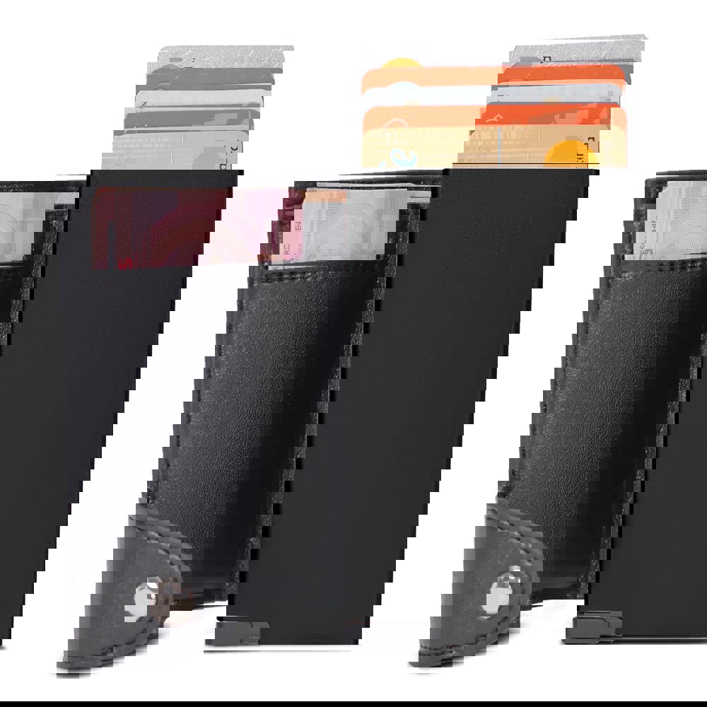 Kartenetui mit RFID-Schutz - Schwarz / Schwarz