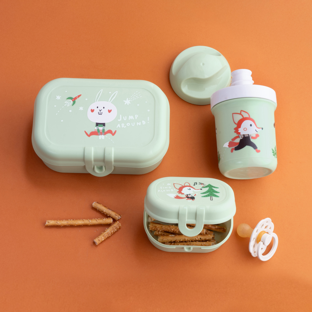 Koziol HOP ON TO GO Lunchbox-Set + Trinkflasche 200ml