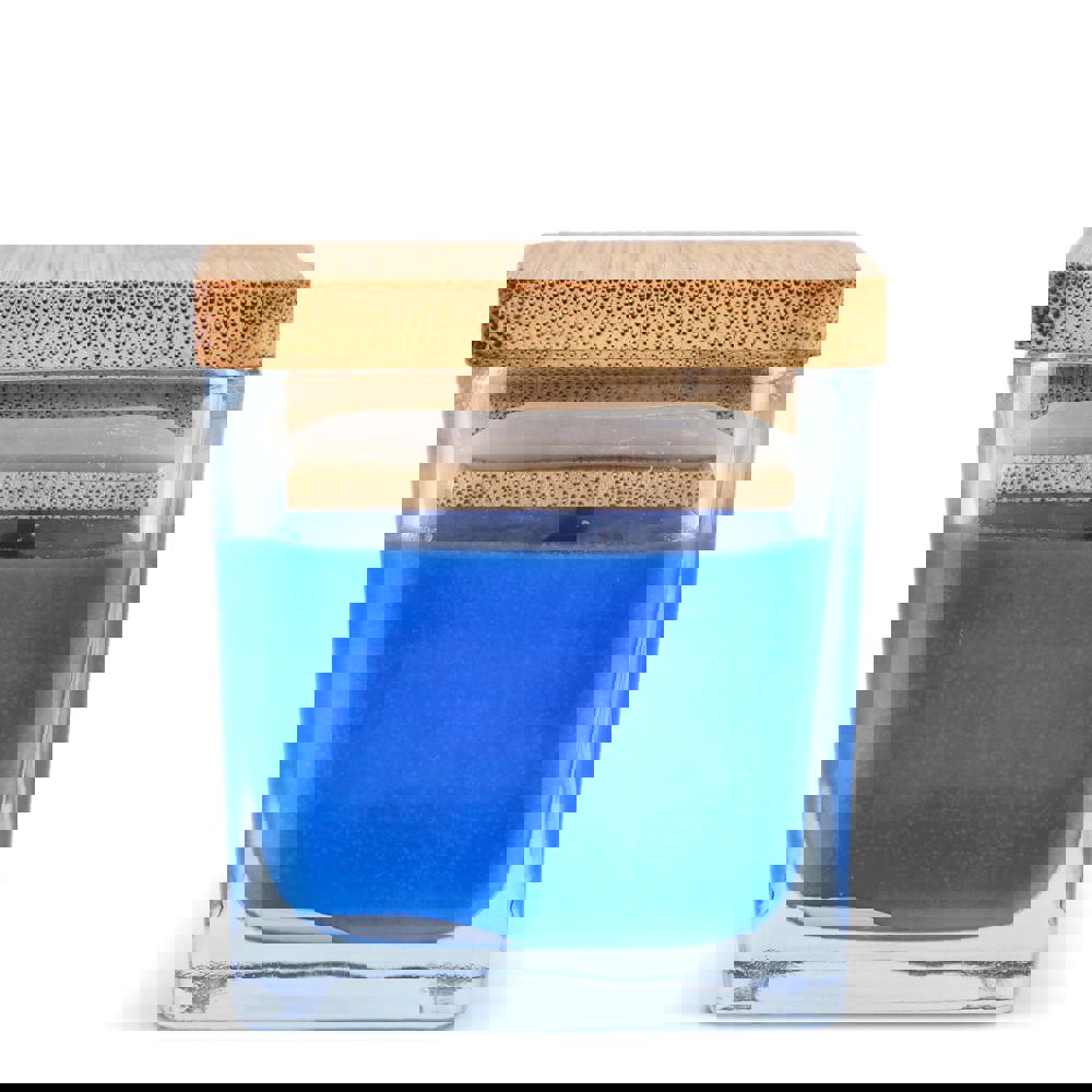 Chakra Kerze auf pflanzlicher Basis im Glasgefäß