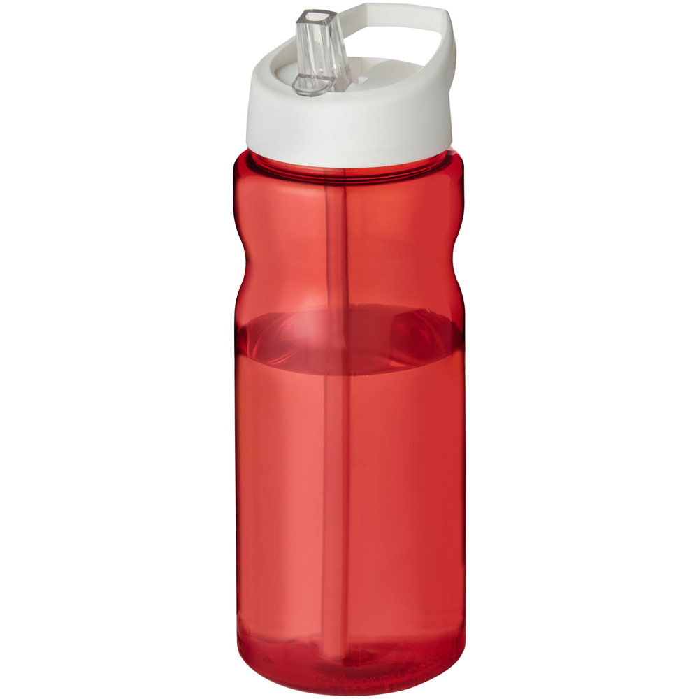 H2O Active® Base Tritan™ 650 ml Sportflasche mit Ausgussdeckel - rot, weiss