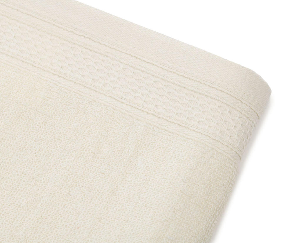 Frottierserie aus recycelten Materialien - creme