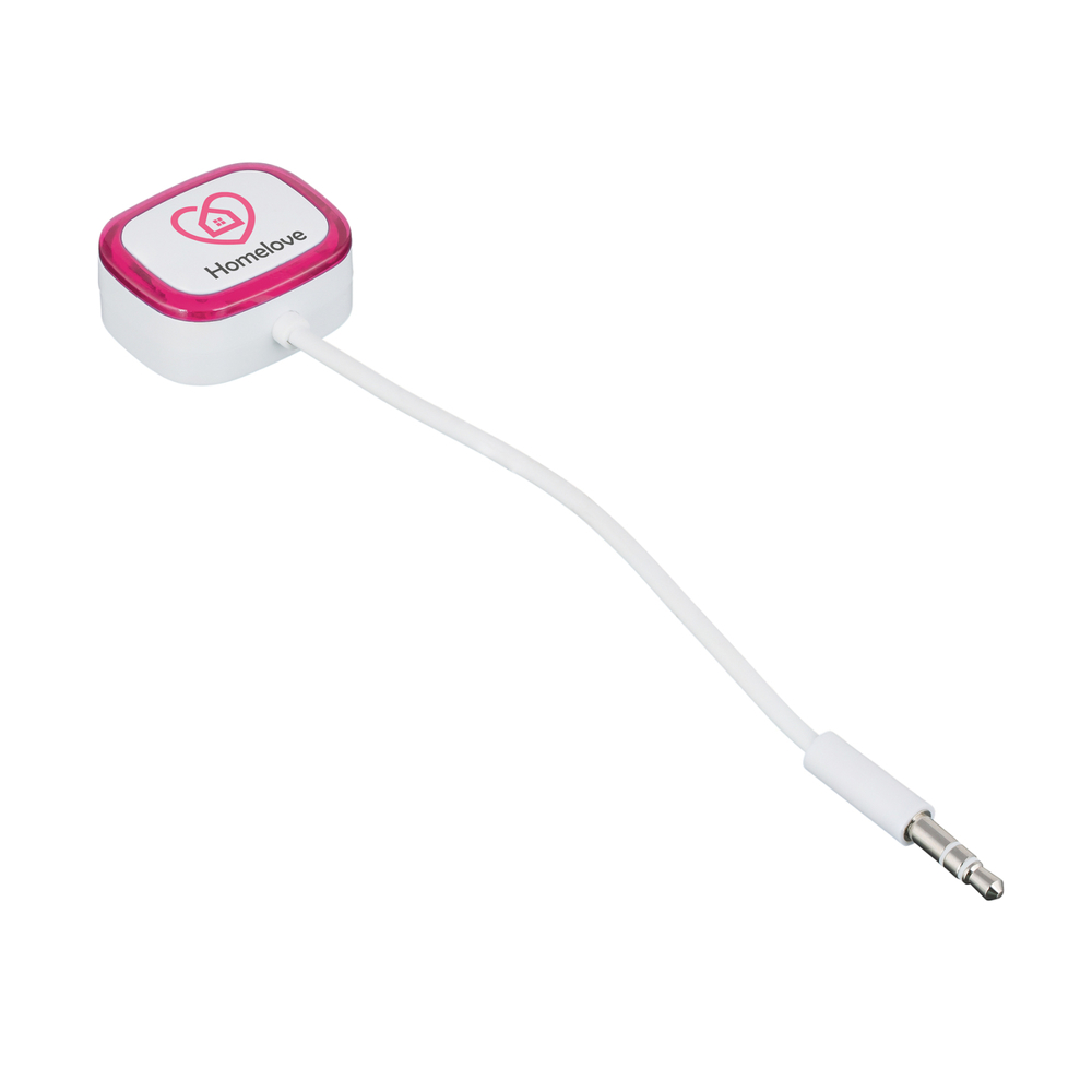 Audio-Splitter COLLECTION 500 - weiß, magenta / magenta