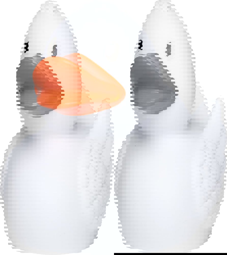 Quietsche-Ente, weiß, 7,5 cm