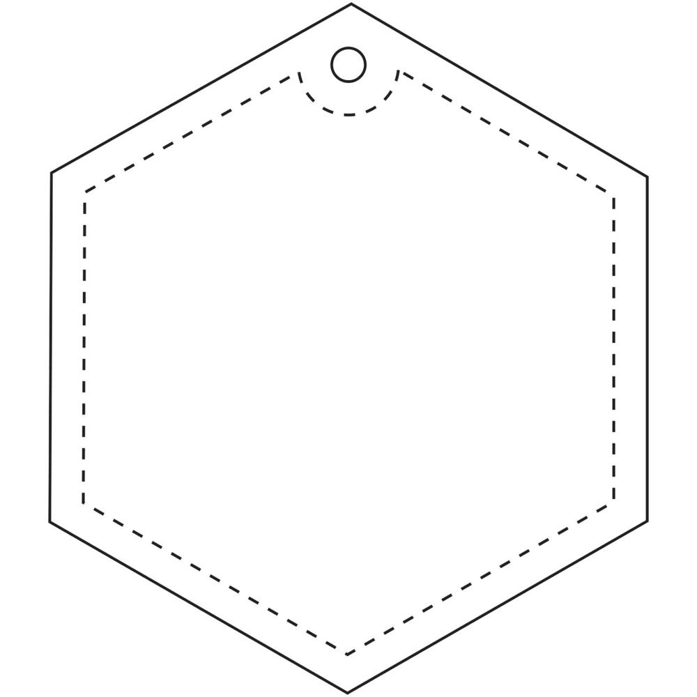 RFX™ H-12 sechseckiger, leichter, reflektierender PVC-Anhänger