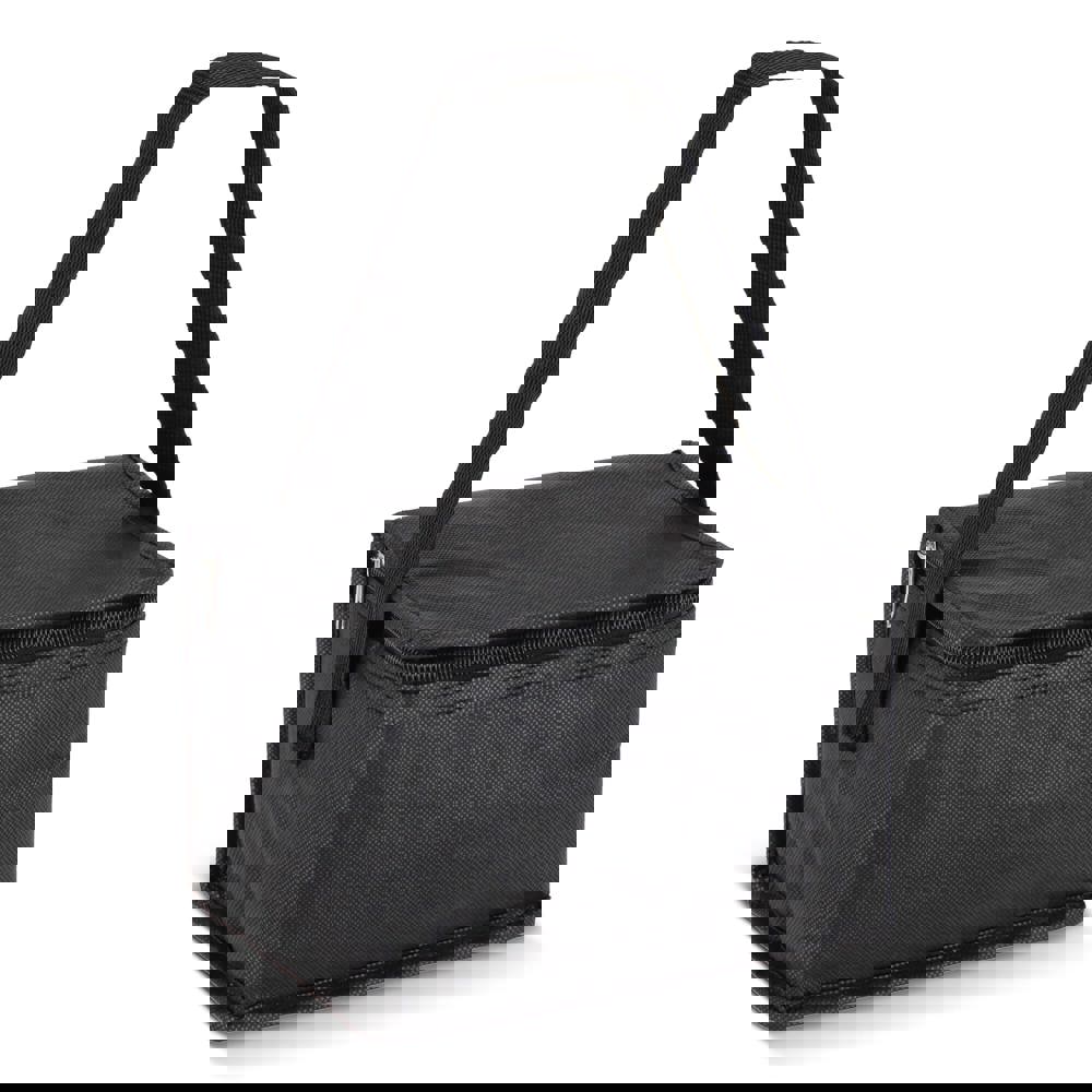 R-PET 6 Dosen-Kühltasche Non Woven 20x 13 x 12,5cm 75g/m² - schwarz
