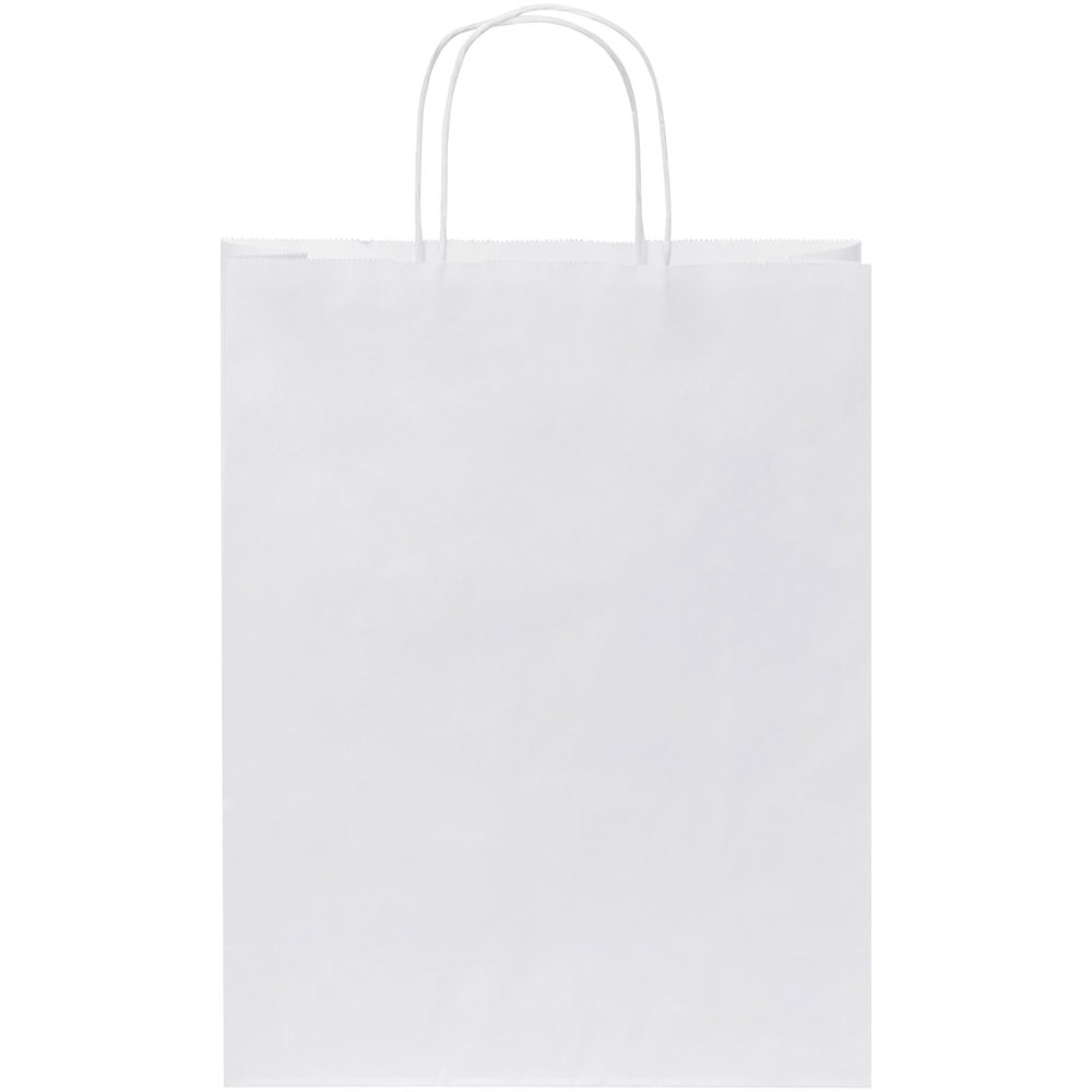 Kraftpapiertasche 80 g/m² mit gedrehten Griffen – 25 × 11 × 32 cm