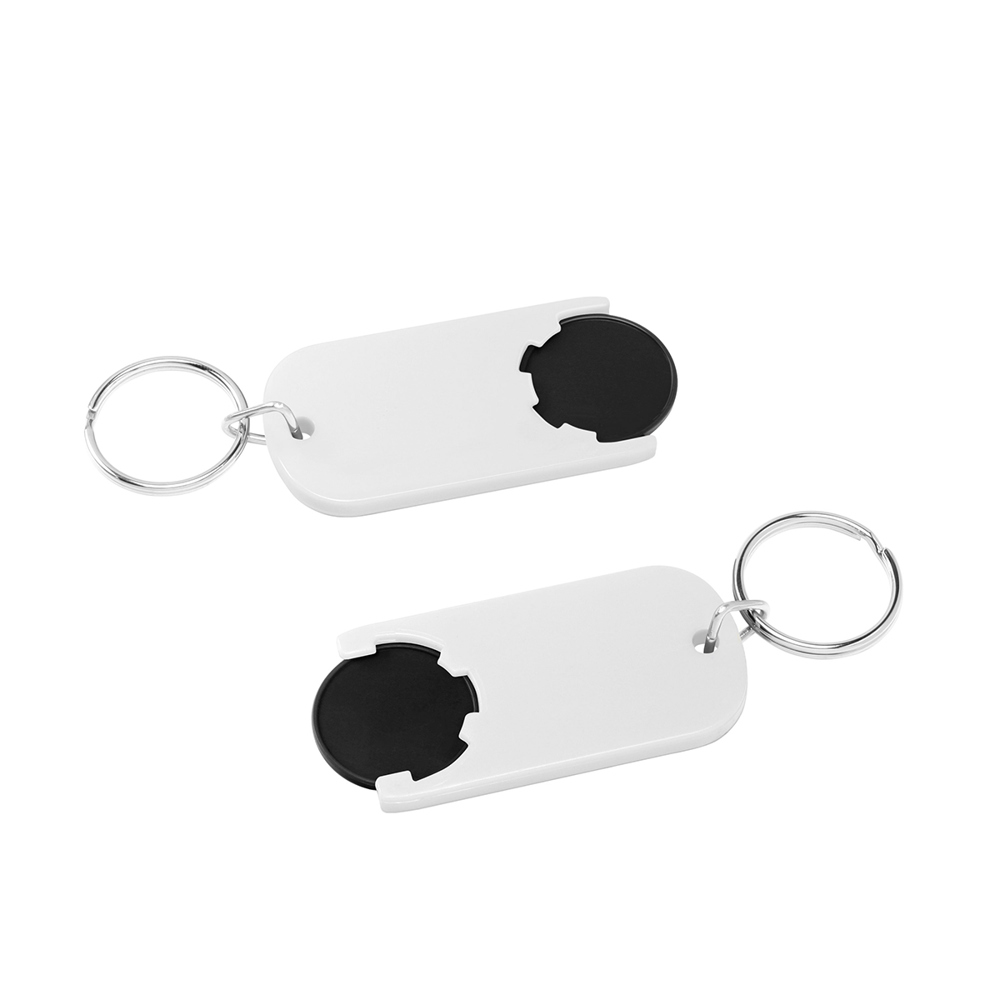 Chiphalter mit 1€-Chip "Alpha" - Schwarz/weiß