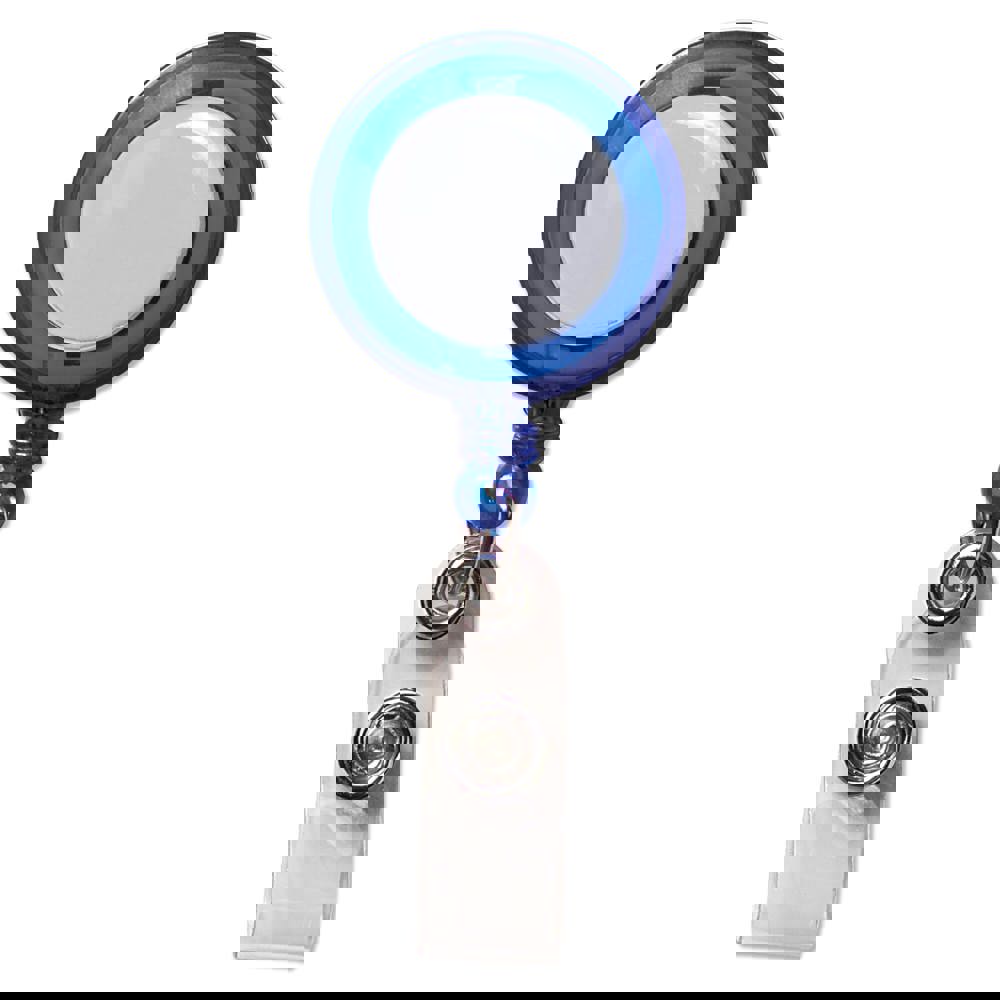 Namensschildhalter - Transparent / Blau