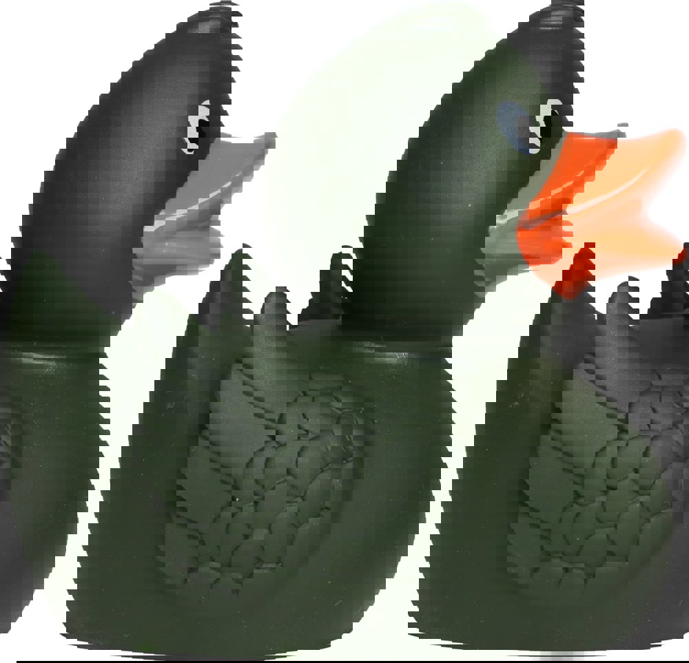 Quietsche-Ente, olivgrün, 7,5 cm