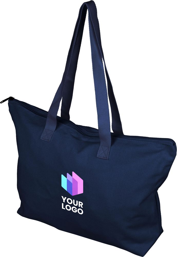 Tragetasche aus recyceltem Polycotton (330 g/m2) Malina