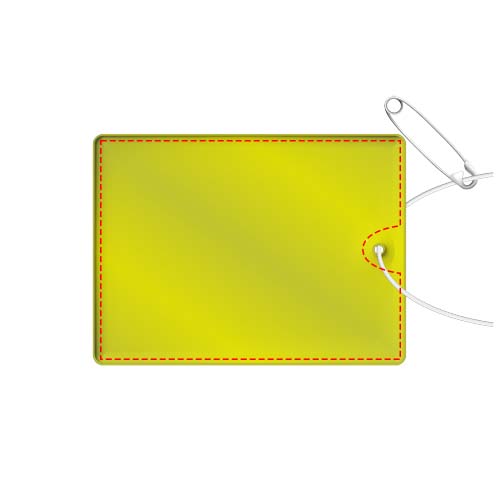 RFX™ H-12 rechteckiger, leichter, reflektierender PVC-Anhänger – groß