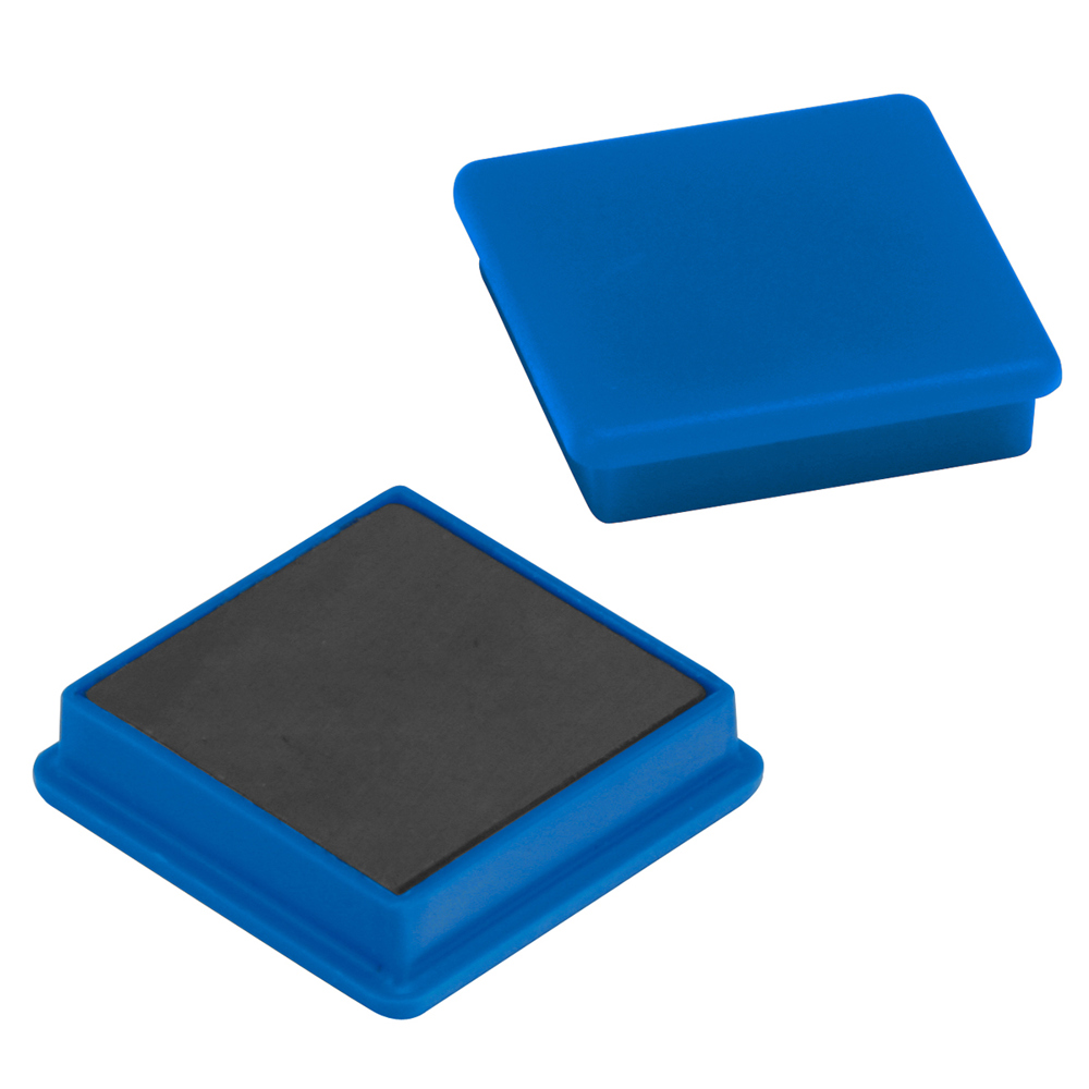 Magnet, quadratisch - blau