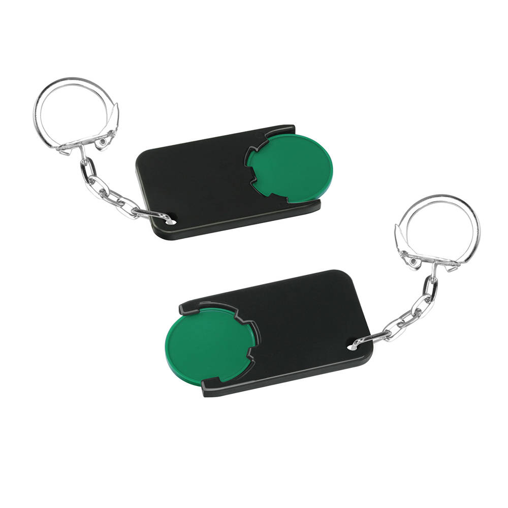 Chiphalter mit 1€-Chip "Beta" - grün/schwarz