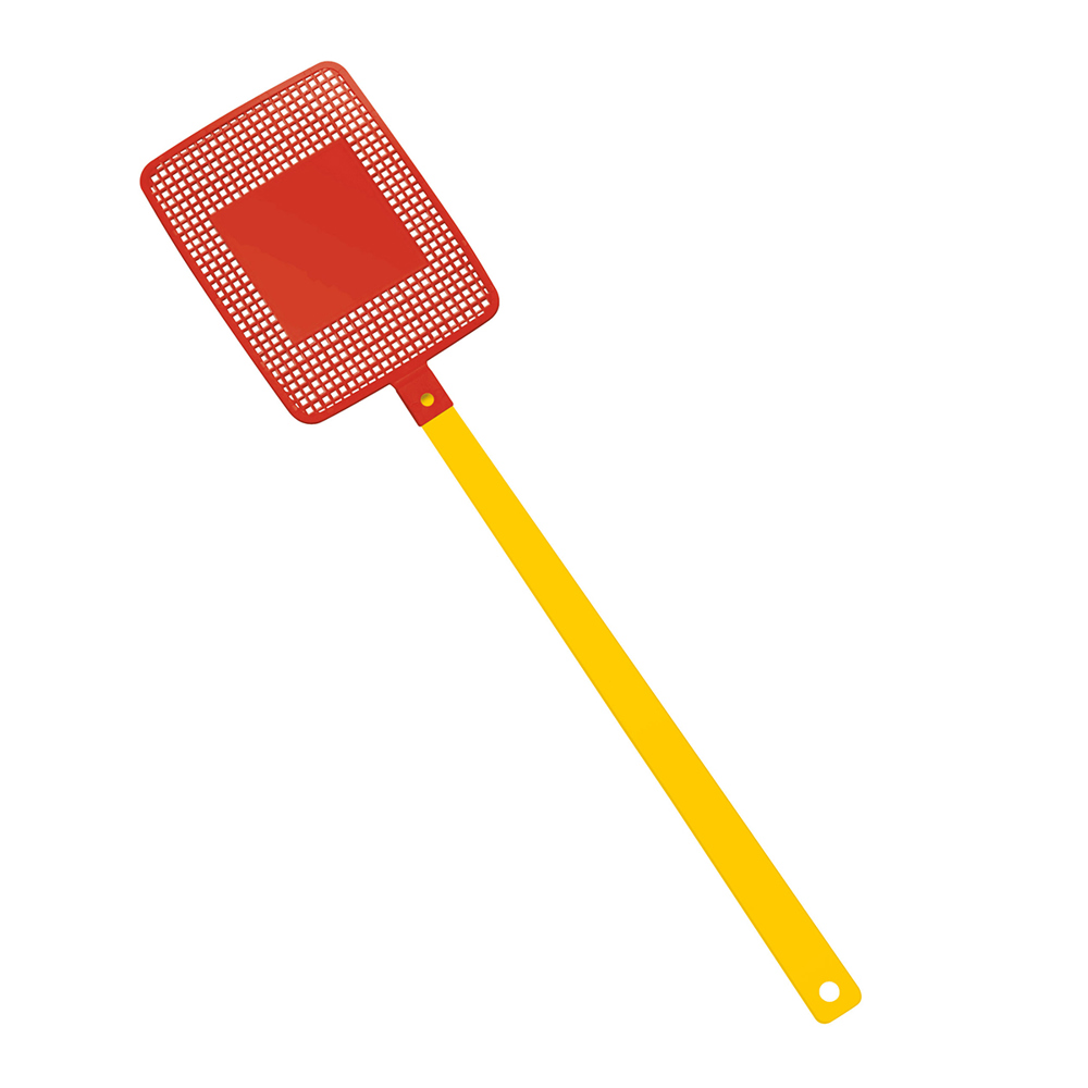 Fliegenklatsche "Rechteck" - gelb/rot