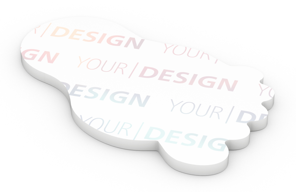 Haftnotizblock Form 125 × 72 mm, 100 Haftzettel, Fuß