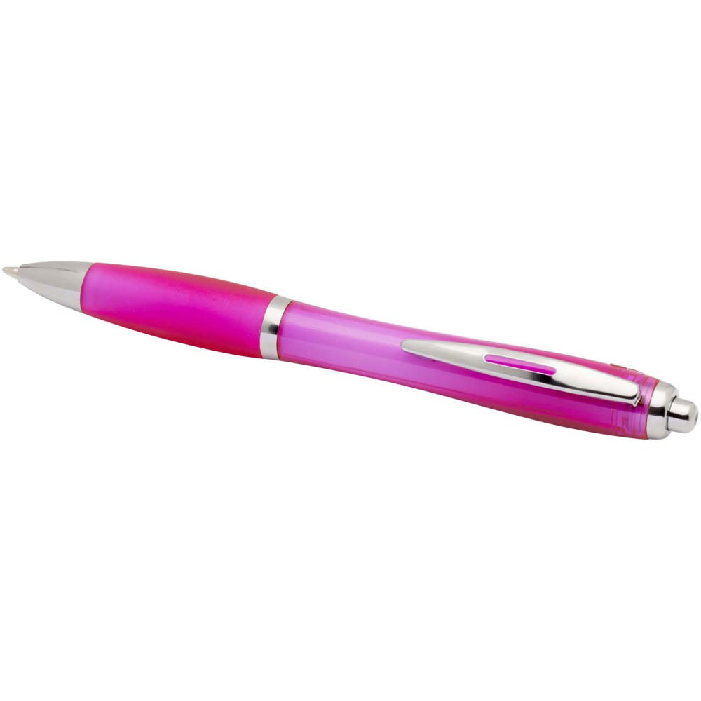 Nash RCS Kugelschreiber aus recyceltem Kunststoff mit farbigem Schaft und Griff (schwarze Tinte)