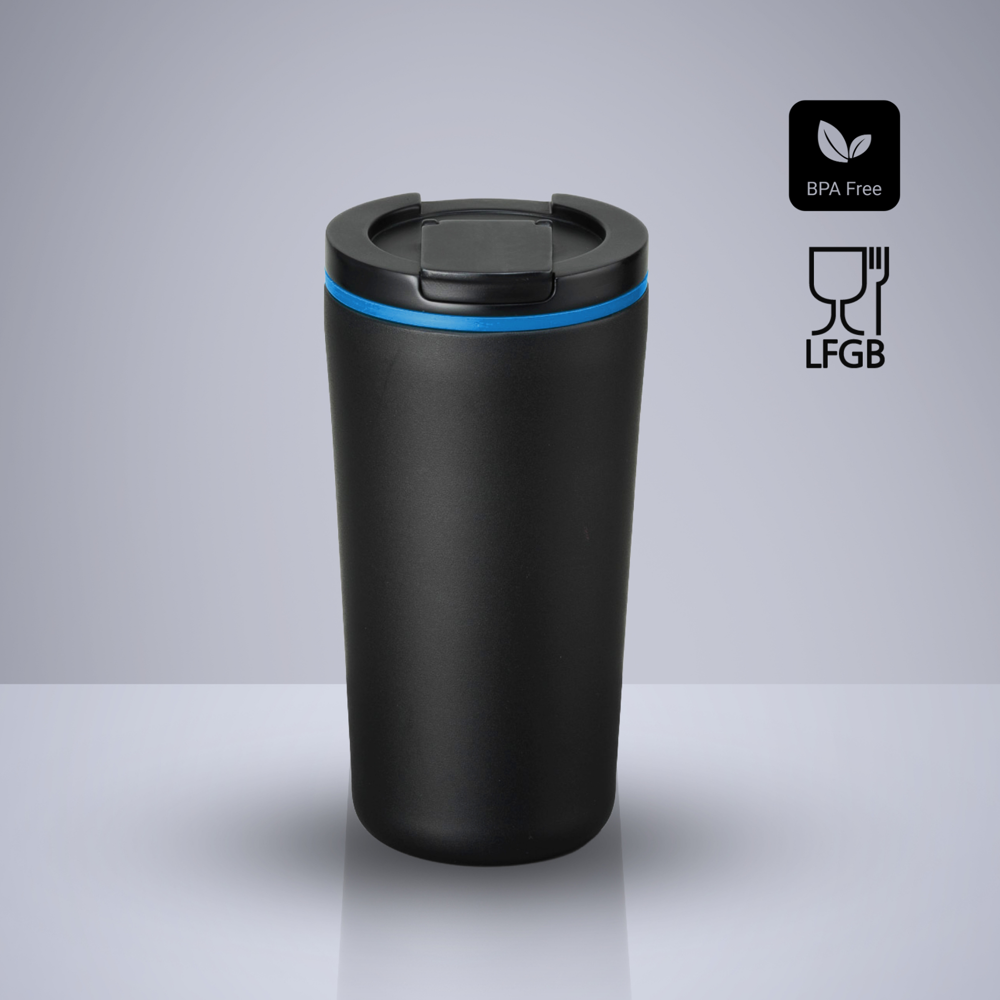 Dynamic Thermobecher mit Kupferschicht, 370 ml - Blau