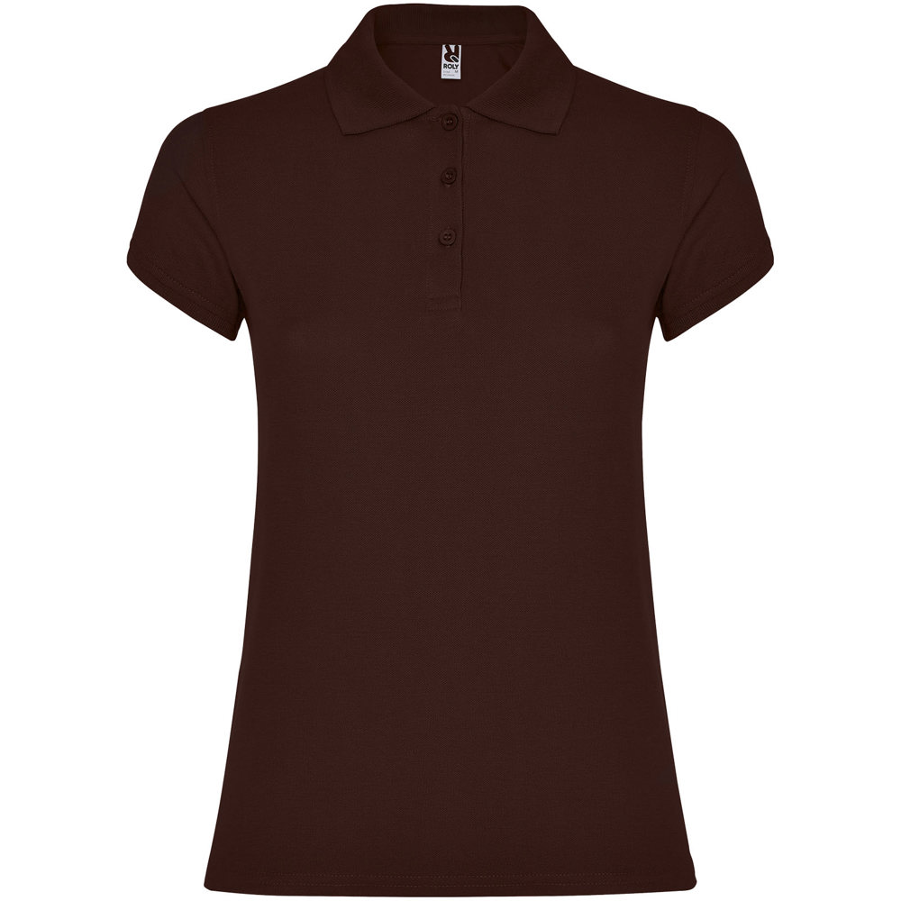 Star Poloshirt für Damen - schokolade