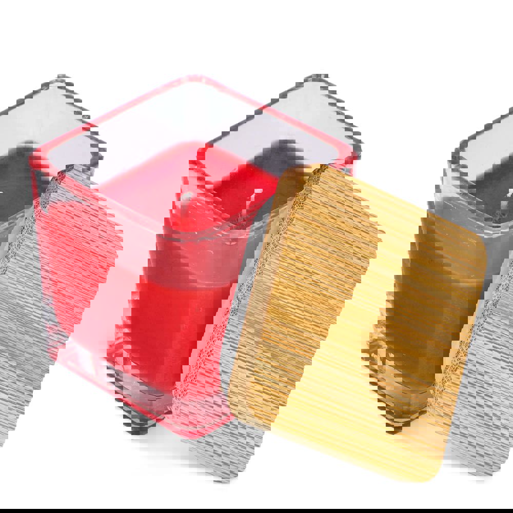 Chakra Kerze auf pflanzlicher Basis im Glasgefäß