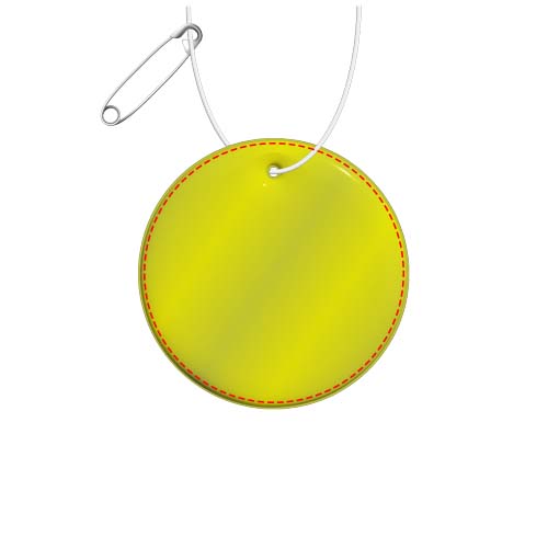 RFX™ H-16 runder, leichter, reflektierender PVC-Anhänger – medium