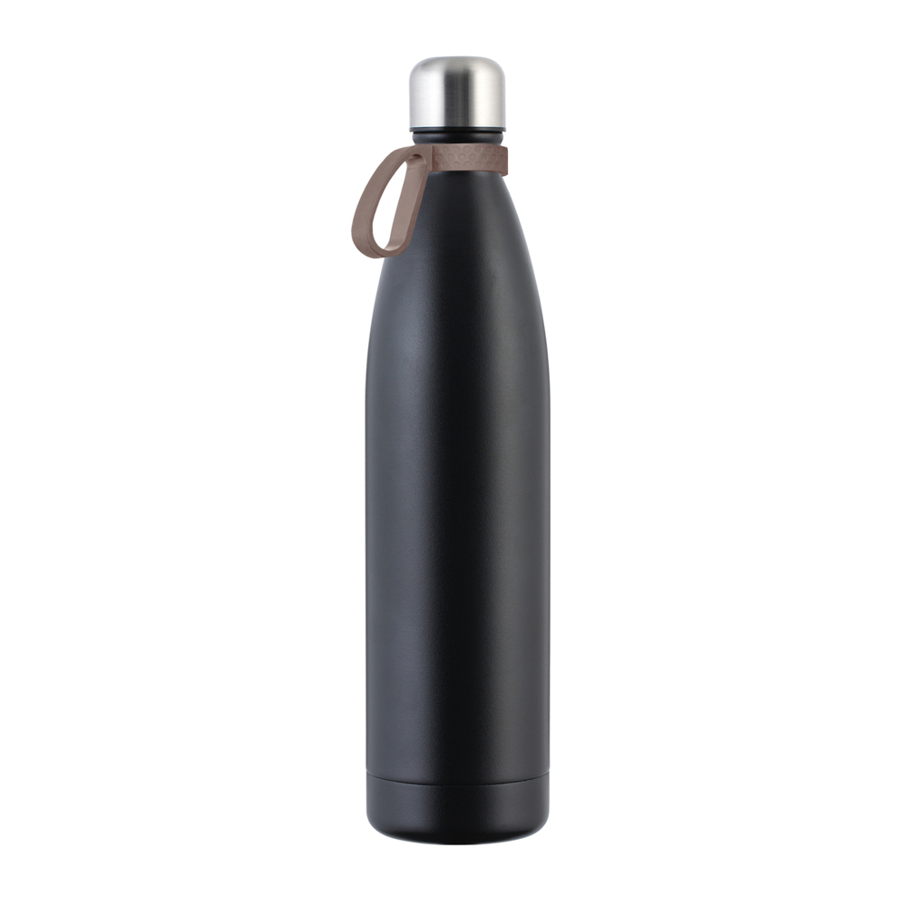 Thermotrinkflasche RETUMBLER-NIZZA XXL - braun, schwarz, silber