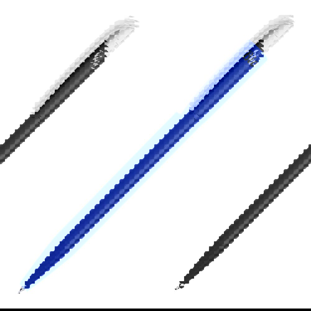 Kugelschreiber S45 Bio hardcolour - Dunkelblau / Weiss