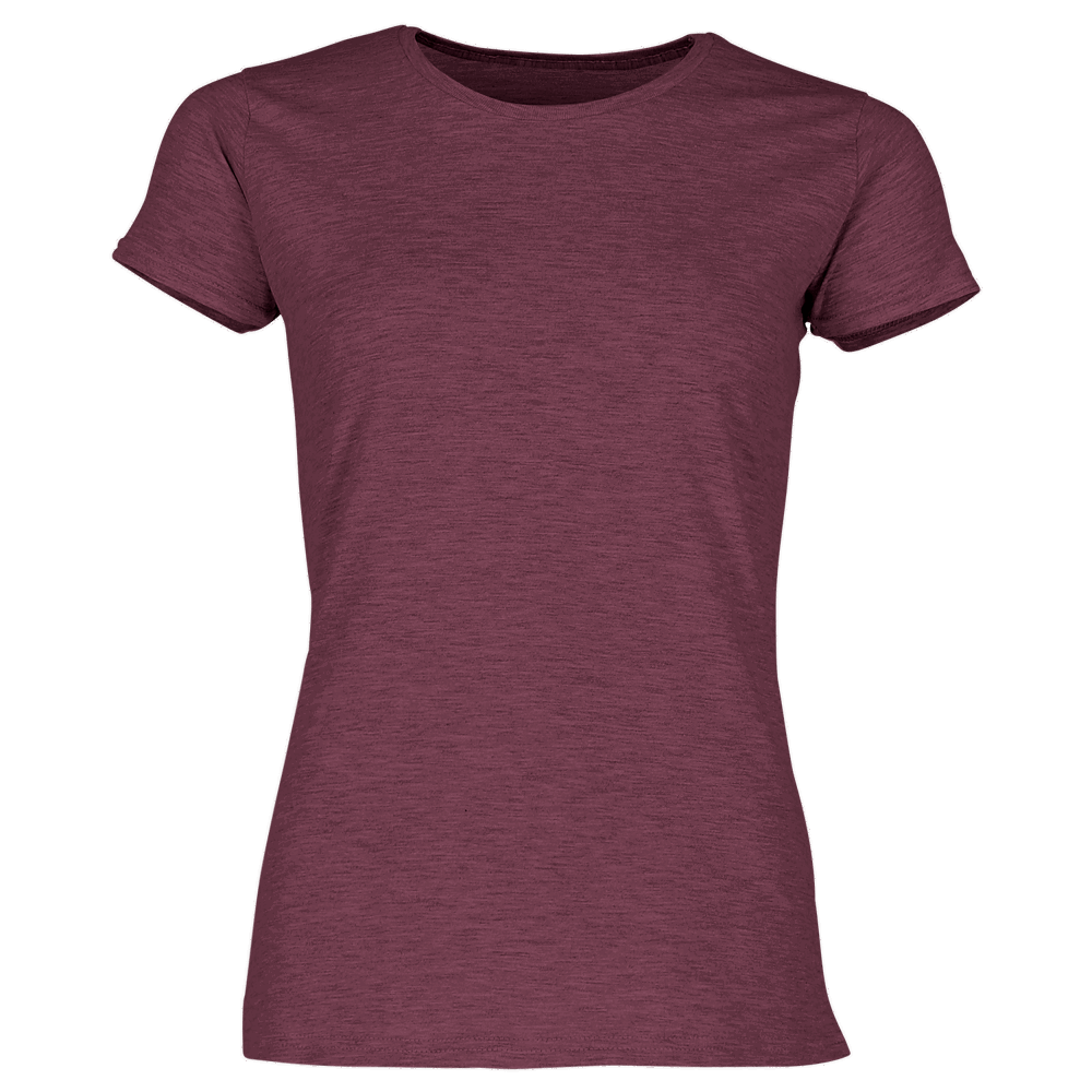 614320 - Ladies Iconic 150 T-Shirt - burgund meliert