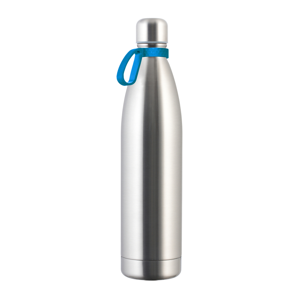 Thermotrinkflasche RETUMBLER-NIZZA XXL - cyan, silber