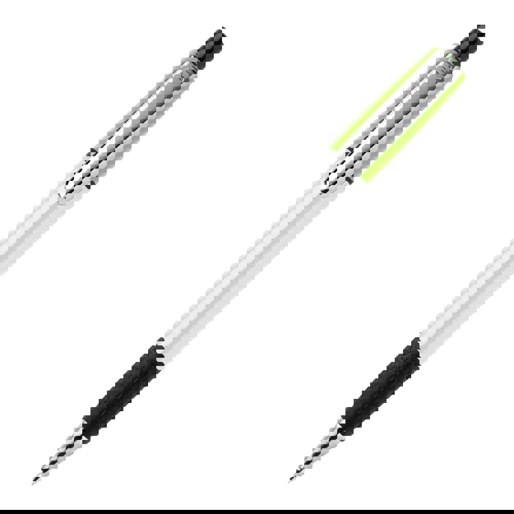 Kugelschreiber Semyr Grip Colour hardcolour - Weiss / Hellgrün