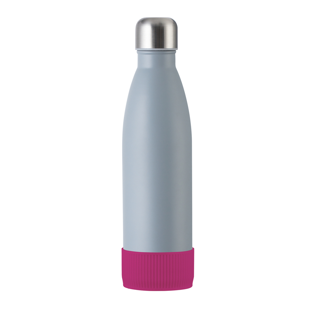 Trinkflasche RETUMBLER-myTOULON - magenta, grau