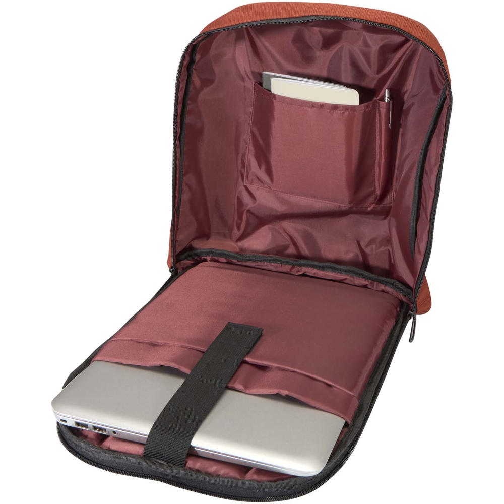 Luma 15" GRS Laptop-Rucksack aus recyceltem Material mit Diebstahlschutz 10L