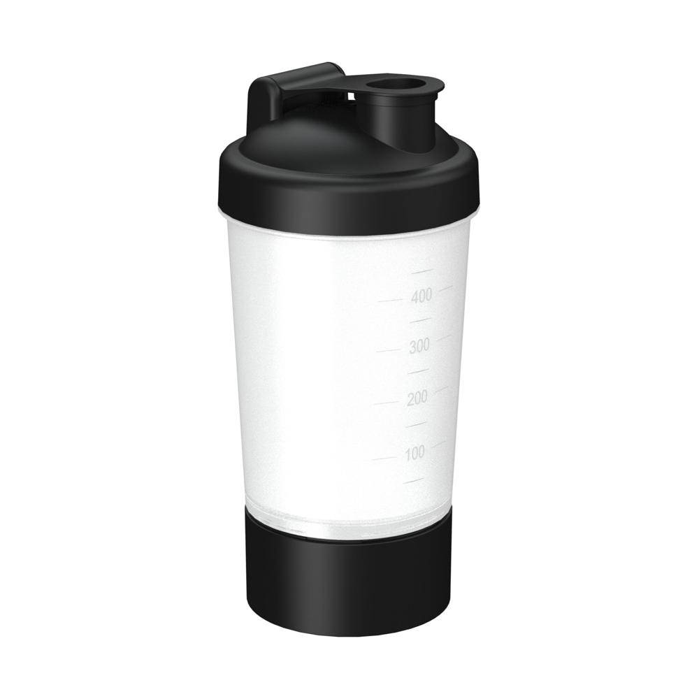 Shaker "Protein", Pro 1, 0,40 l - transparent/schwarz