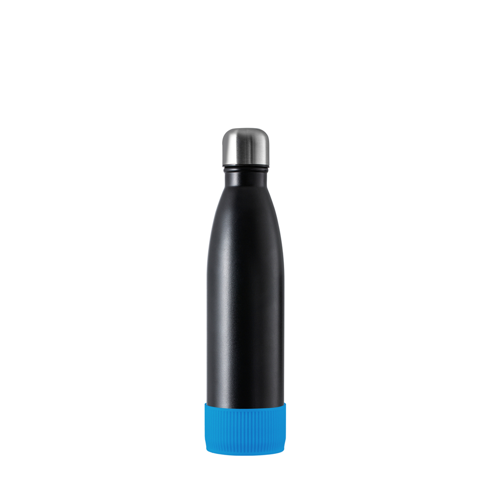 Thermotrinkflasche RETUMBLER-NIZZA - schwarz, silber, cyan