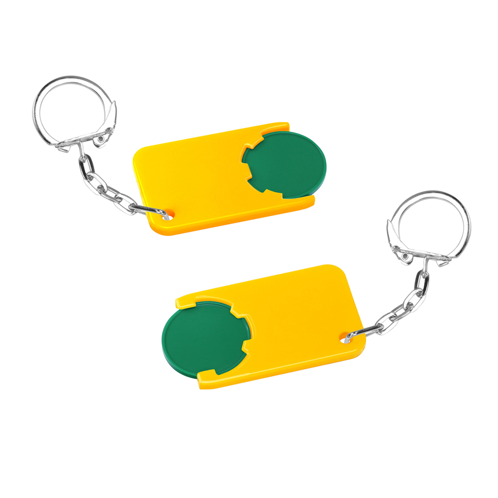 Chiphalter mit 1€-Chip "Beta" - grün/gelb