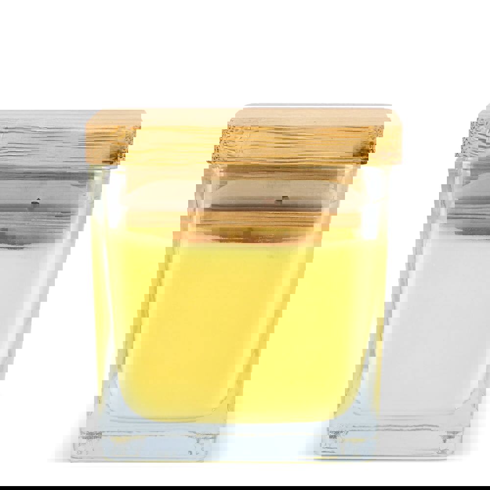 Chakra Kerze auf pflanzlicher Basis im Glasgefäß