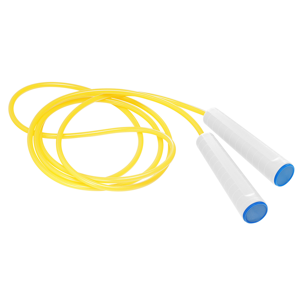 Springseil - weiß/blau/neongelb