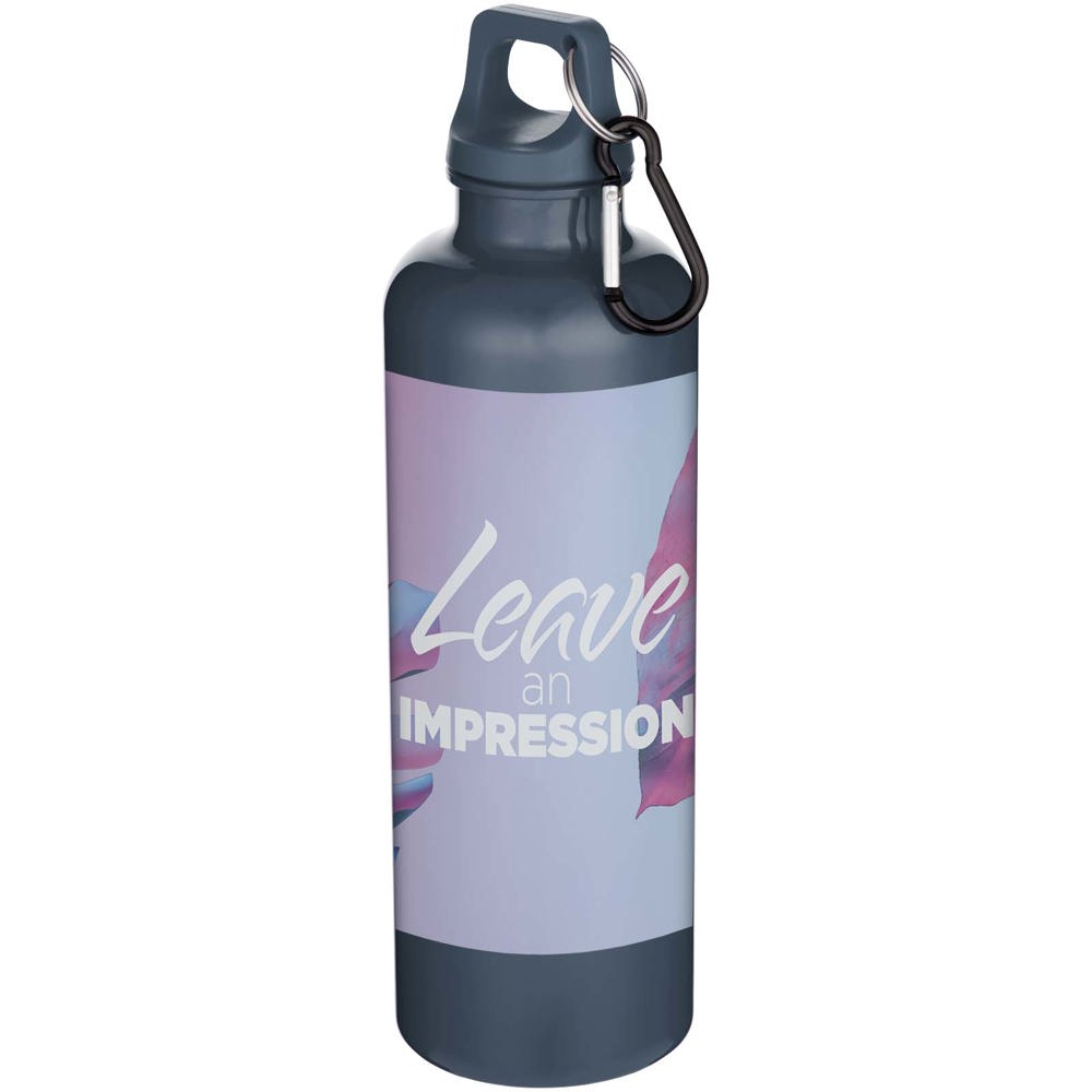 Oregon 750 ml einfarbige RS-zertifizierte Wasserflasche aus recyceltem Kunststoff mit Karabinerhaken  