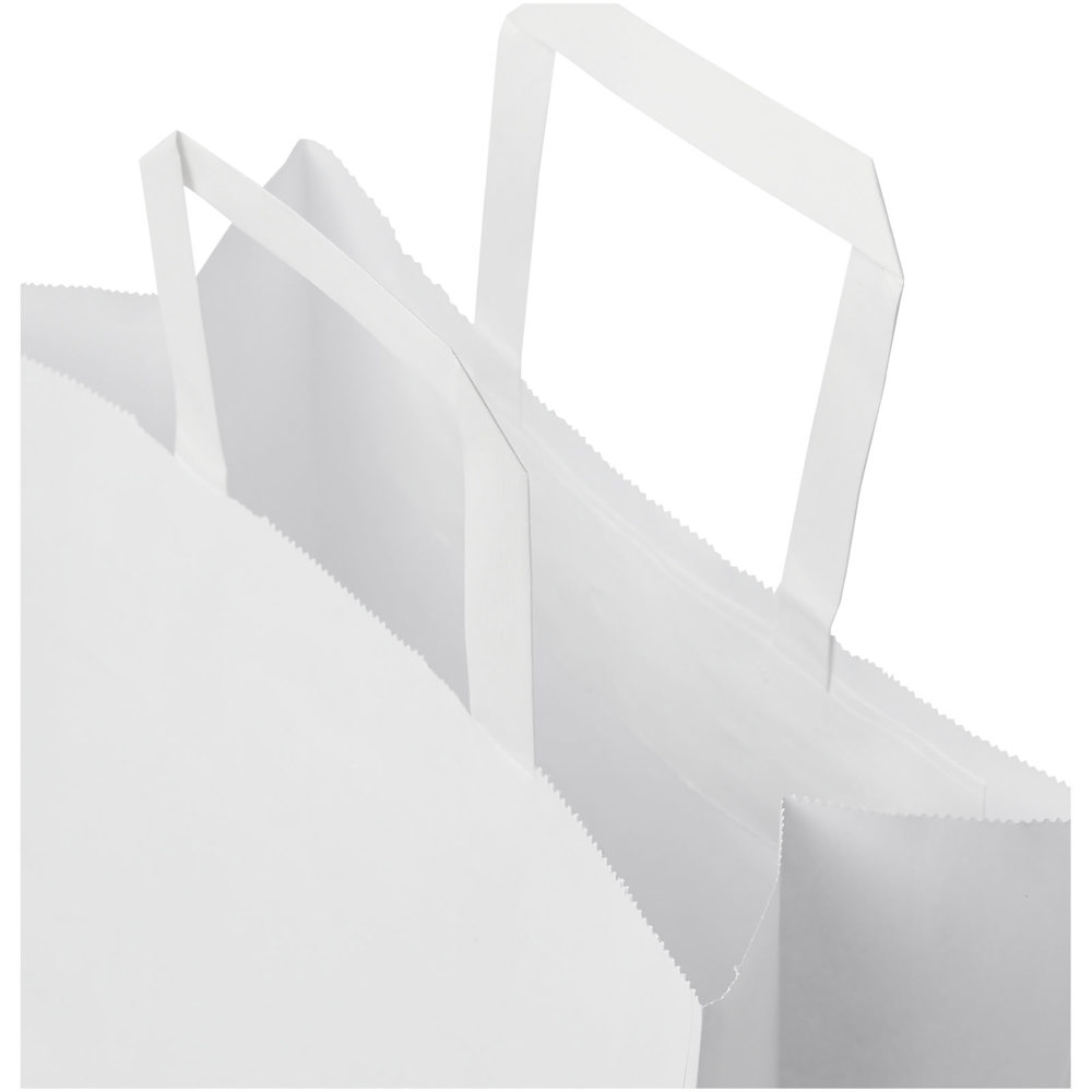 Kraftpapiertasche 80-90 g/m² mit flachen Griffen – 25 × 11 × 31 cm