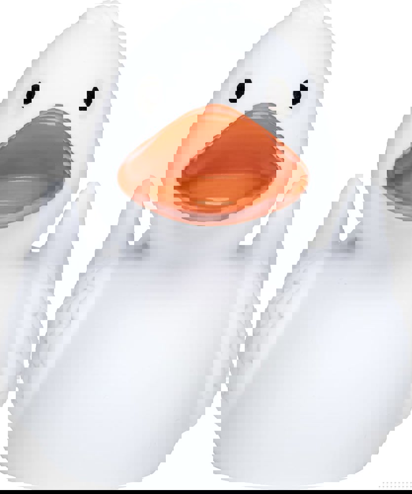 Quietsche-Ente, weiß, 7,5 cm