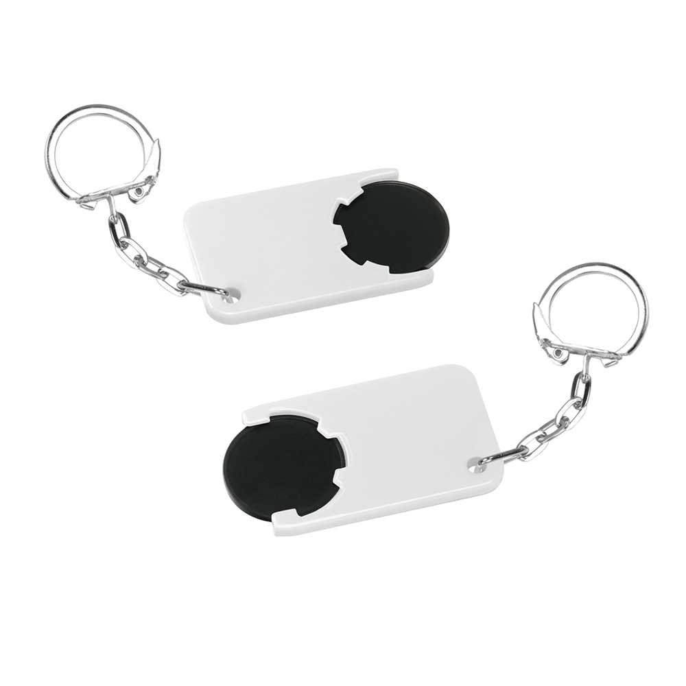 Chiphalter mit 1€-Chip "Beta" - Schwarz/weiß