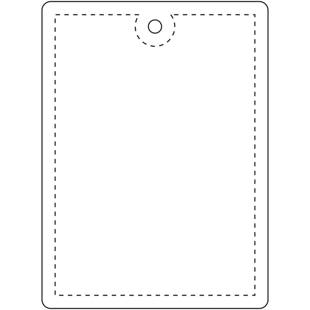 RFX™ rH-12 echteckiger reflektierender PVC-Anhänger groß