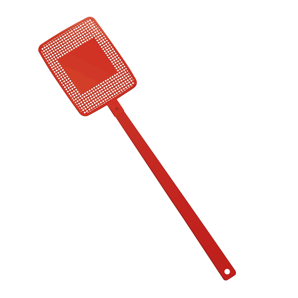 Fliegenklatsche "Rechteck" - rot/rot