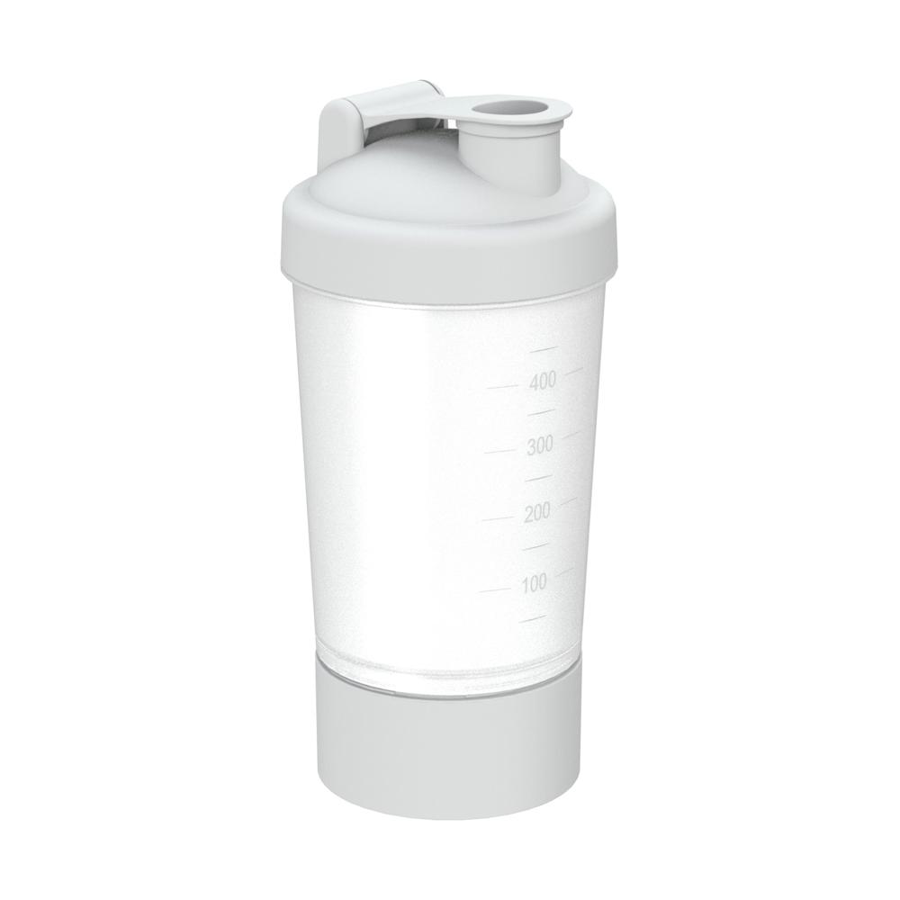 Shaker "Protein", Pro 1, 0,40 l - transparent/weiß