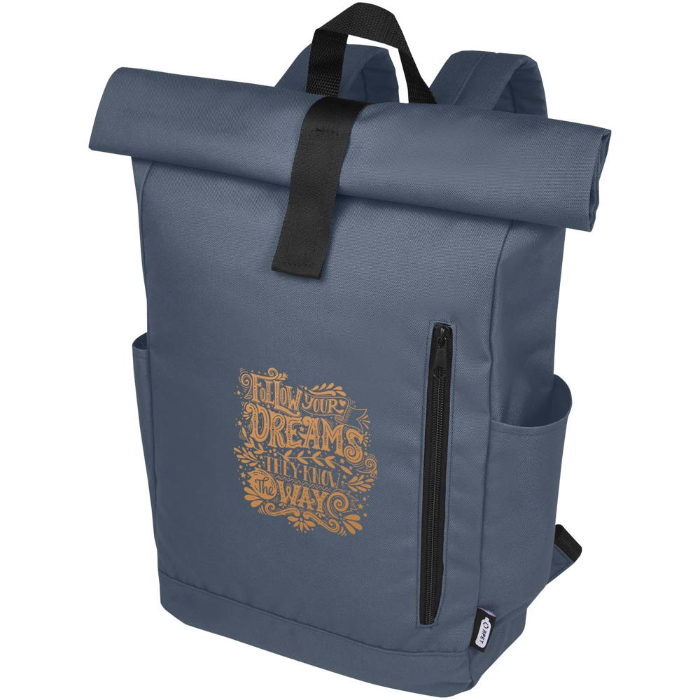 Byron 15,6" GRS RPET Roll-Top Rucksack 18 L
