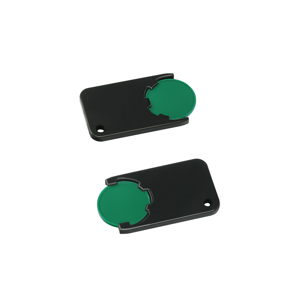 Chiphalter mit 1€-Chip "Beta" - grün/schwarz