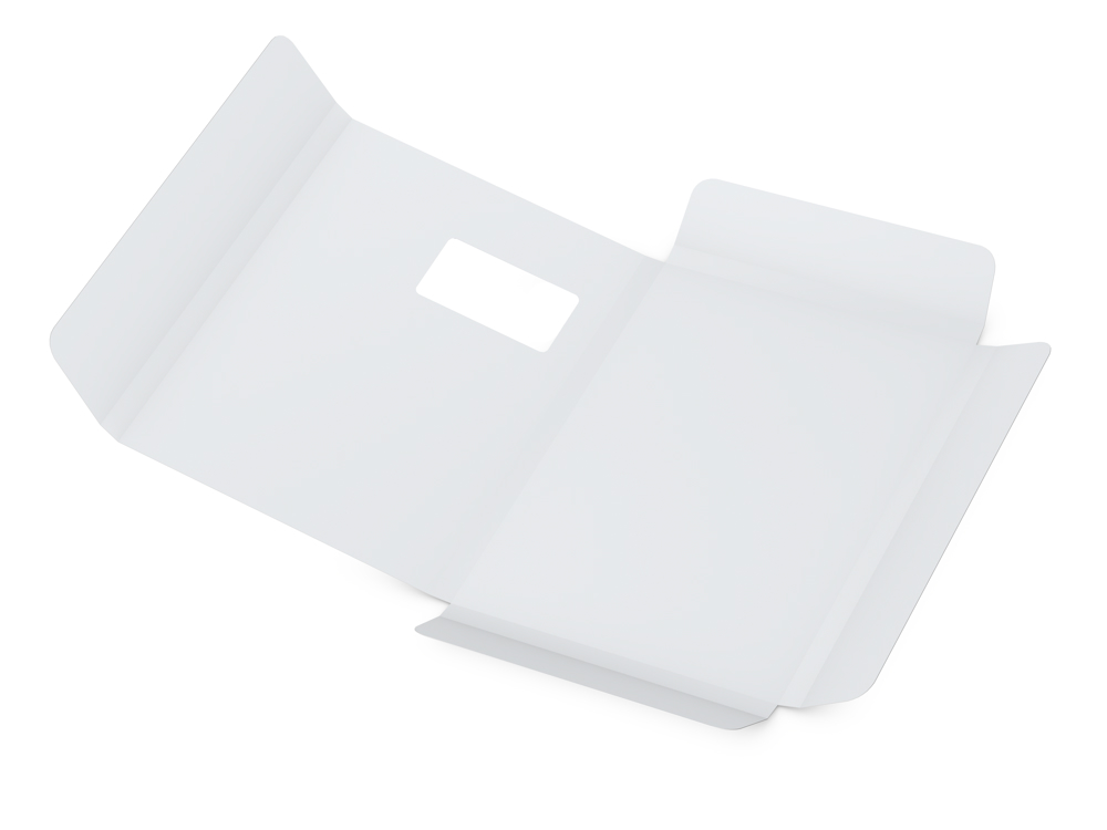 Versandmappe, 4/0farbig, mit Fenster