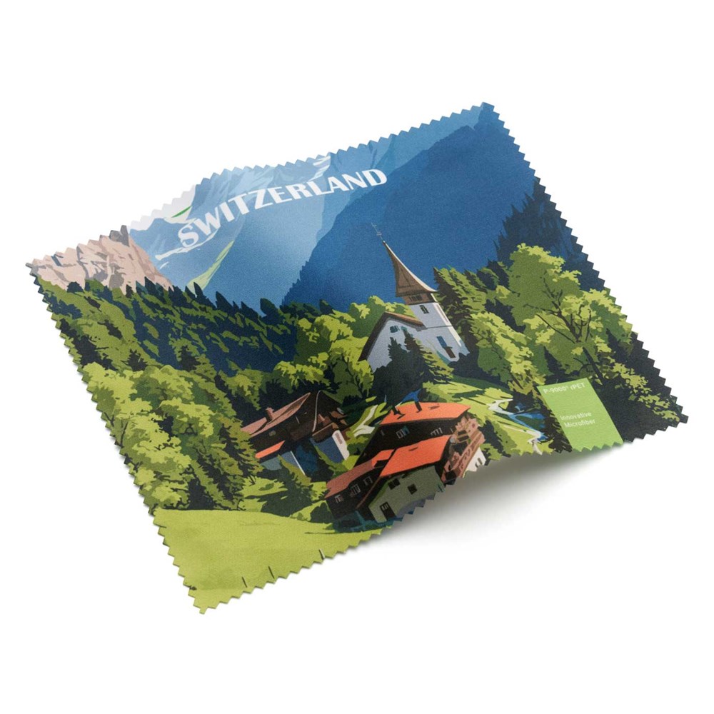 POLYCLEAN rPET Brillenputztuch 21x15 cm im Pergaminbeutel, All-Inclusive-Paket