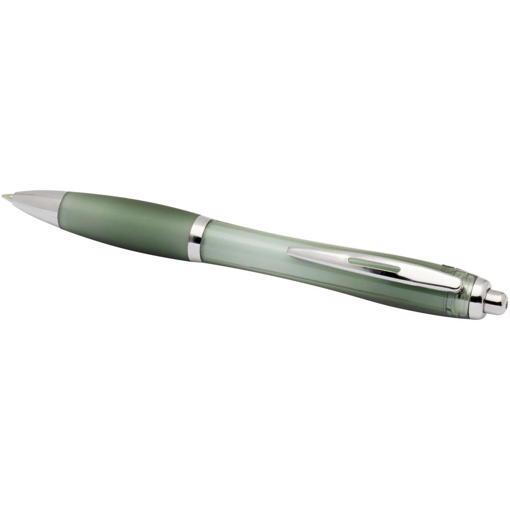 Nash RCS Kugelschreiber aus recyceltem Kunststoff mit farbigem Schaft und Griff (schwarze Tinte)