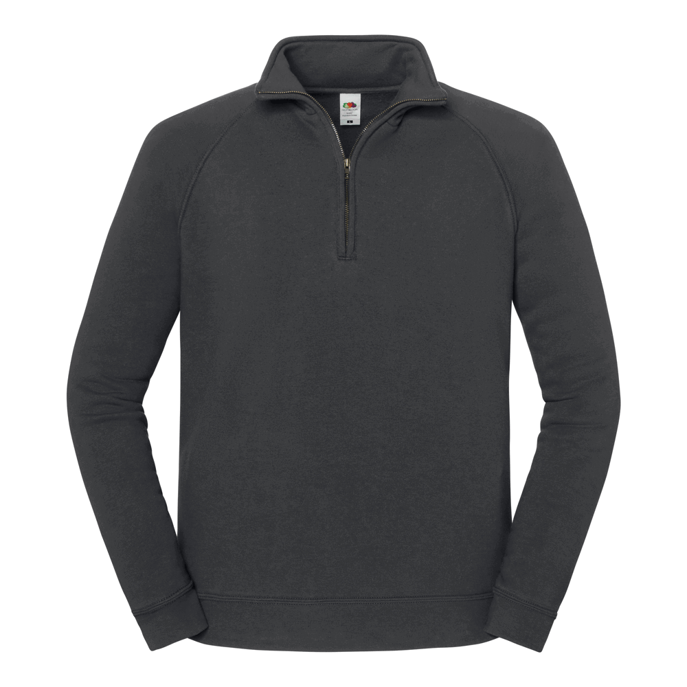 622880 - Iconic Premium Zip Neck Sweat - graphit